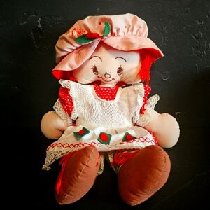 Vintage Strawberry Shortcake plush doll